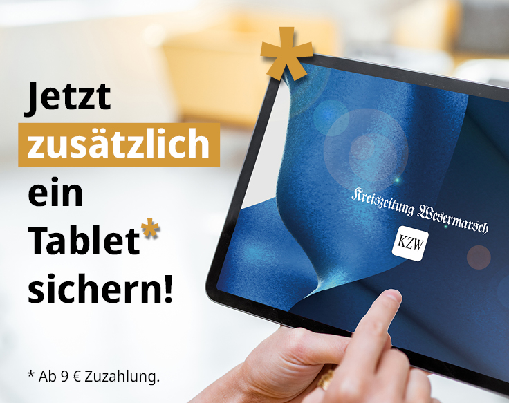 Werbebanner der Nordsee-Zeitung
