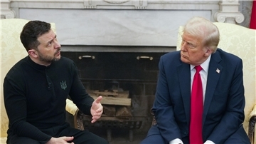  Der ukrainische Präsident Wolodymyr Selenskyj (links) war schon mal bei Donald Trump zu Besuch. Das lief nicht gut. (Archivbild)