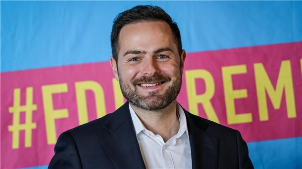 Die Bremer FDP hält an ihrem Landesvorsitzenden Thore Schäck fest. 