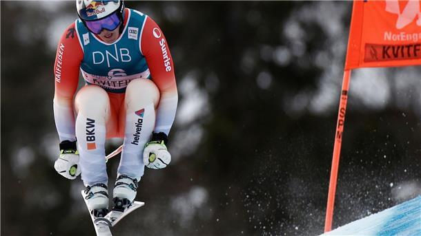 Entscheidung vertagt: von Allmen gewinnt zweite Abfahrt  Franjo von Allmen gewinnt in Kvitfjell.