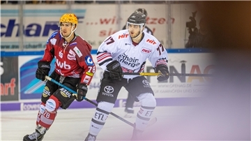 Zwei Eishockeyspieler