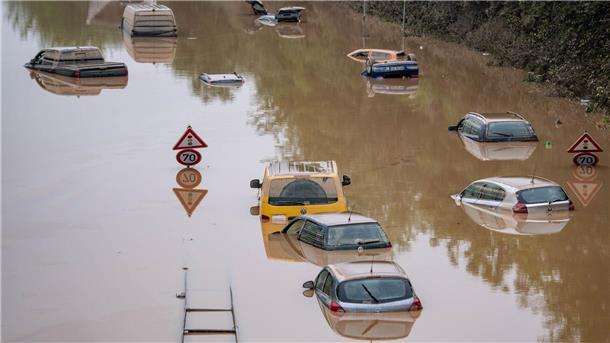 EU führt Gedenktag für Klimaopfer ein 2021 kam es in Nordrhein-Westfalen zu einer Flut.