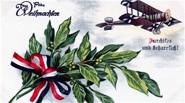 21. Dezember 1917: Lieber Freund Willi! Zunächst wünsche ich Dir gute Feiertage, in der festen Hoffnung, dass Ihr die nächsten Weihnachten wieder zu Haus in der Heimat feiern könnt. Liebe Grüße von Freundin Bertha.