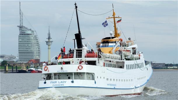Seebäderschiff „Fair Lady“ kehrt nach Bremerhaven zurück Die "Fair Lady" in Bremerhaven. Ab April ist das Schiff wieder zwischen Bremerhaven und Helgoland unterwegs.