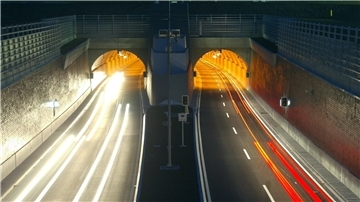 Symbolbild: Sperrung Wesertunnel. 