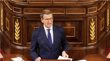 Alberto Nunez Feijoo ist Vorsitzender der PP und Kandidat für das Amt des Regierungspräsidenten.