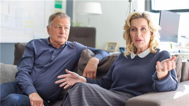Alexa Maria Surholt und Thomas Rühmann in Leipzig.