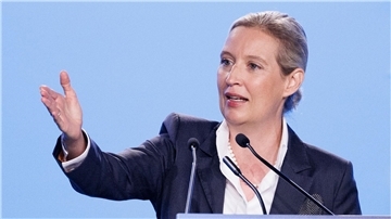 Alice Weidel in Magdeburg.