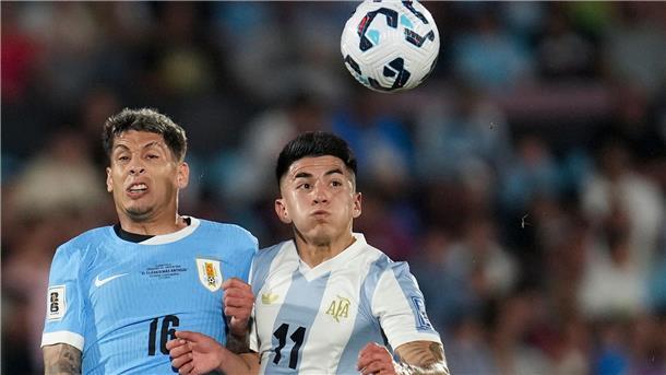 Argentinien schlägt Uruguay in WM-Qualifikation Almada erzielte den Siegtreffer.