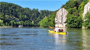 Am Donaudurchbruch bei Kelheim.