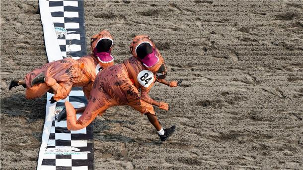 Am Ende gab es ein knappes Finish beim T-Rex World Championship Race in Emerald Downs.