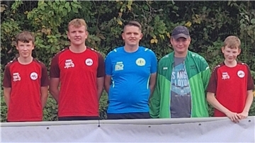 Finn Borchers, Joost Völkers, Kevin Duhm, Raik Heidenreich und Jann Borchers