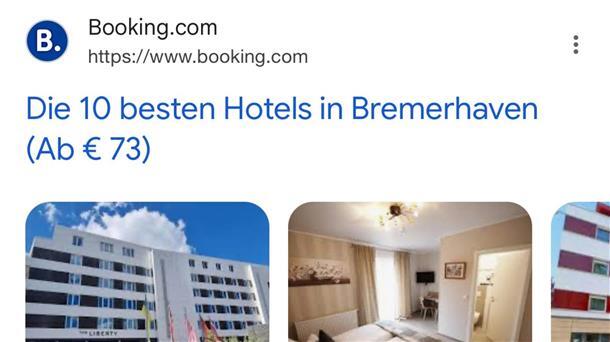 Zu sehen ist der Screenshot eines Angebots von Booking.com. 