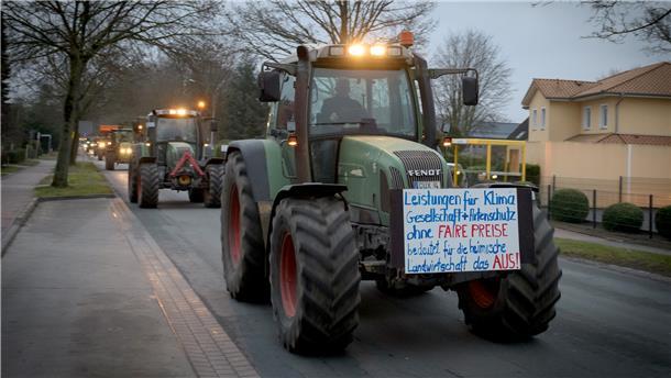 An mehreren Orten in der Region protestierten am Mittwoch die Bauern.