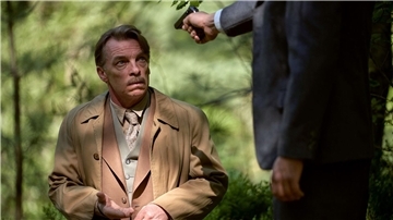 Andre Eisermann als Alois Brunner in der ARD-Mini-Historienserie „Bonn – Alte Freunde, neue Feinde“. Eisermann spielt den SS-Hauptsturmführer Alois Brunner, der wirklich gelebt hat.