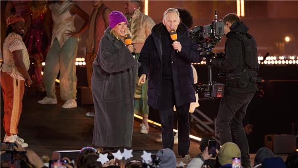 Veranstalter: Keine Silvesterparty am Brandenburger Tor Andrea Kiewel und Johannes B. Kerner moderierten die Silvesterparty in den vergangenen Jahren. (Archivbild)