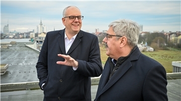 Andreas Bovenschulte (links) mit Melf Grantz.