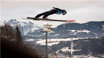 Andreas Wellinger ist in der Qualifikation der beste deutsche Springer.