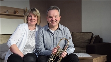 Anke und Holger Hartmann haben sich 1988 über die Musik kennengelernt.
