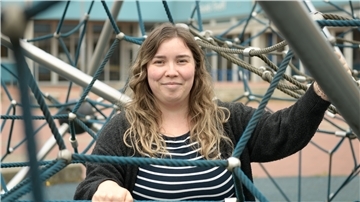Anna Paul leitet seit 1. Oktober 2022 die städtische Freizeiteinrichtung in Bremerhaven-Leherheide.