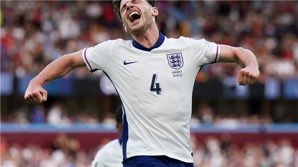 „Langweiliges, langweiliges England“: Tuchel in der Kritik Arsenals Declan Rice traf zum 2:0 gegen Andorra.