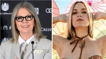 Ashlyn Rae Willson alias Ashe (r) konnte Diane Keaton für eine Ballade gewinnen.