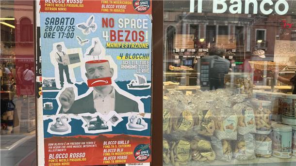 Auch an anderen Stellen wird gegen die Hochzeit protestiert.