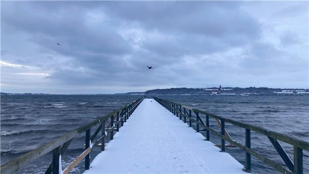 Massenkarambolagen durch Glatteis und Schnee Auch an der Ostsee hat es geschneit.