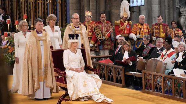 Tradition, Party und Protest: Charles und Camilla gekrönt Auch Camilla ist zur britischen Königin gekrönt worden.