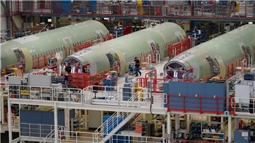 Auch im Airbus-Werk Finkenwerder läuft die Produktion auf Hochtouren.