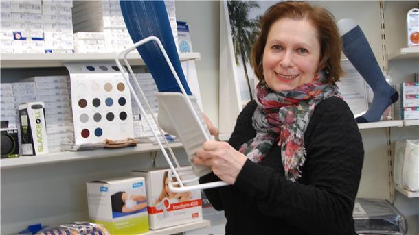 Auch Theresia Vollrath, Geschäftfsführerin des Sanitatshauses Höftmann in Bremerhaven, begrüßt das Gutscheinportal "Heimatpräsent".