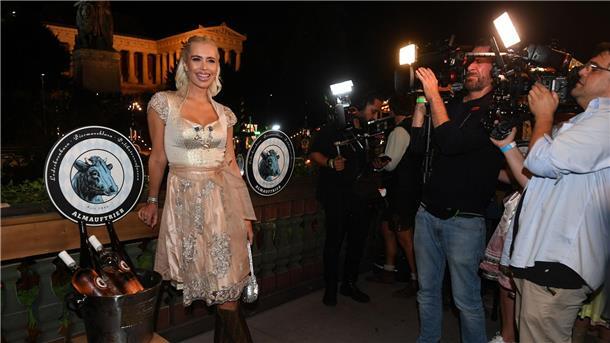 Auch Verena Kerth verbringt viel Zeit auf der Wiesn.