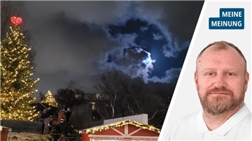 Auf dem Weihnachtsmarkt der isländischen Stadt Hafnarfjördur steht in diesem Jahr eine Nordmanntanne aus Beverstedt. 