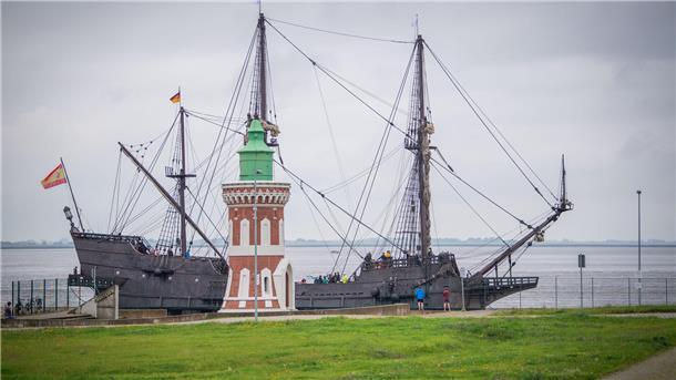 Auf den Weg zu den Maritimen Tagen 2023 befindet sich das erste spanische Schiff "El Galeón" mit Heimathafen in Sevilla.