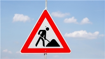 Baustellen-Schild