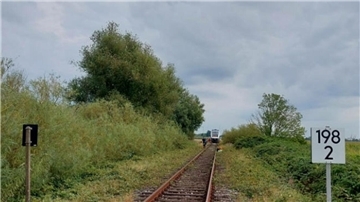 eine Bahnstrecke  