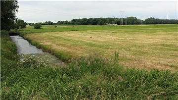 Grünfläche in der Nähe des Windparks in Uthlede