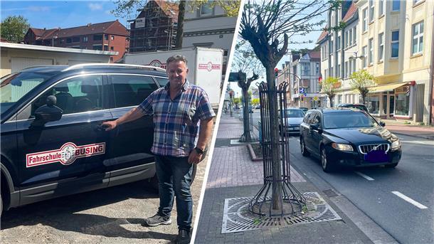 Mann am Auto