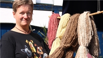 Aus Hiddingen: Heidemarie Hartau ist für die kalte Jahreszeit gewappnet.