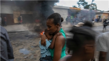 Ausschreitungen in Haitis Hauptstadt Port-au-Prince Mitte November.