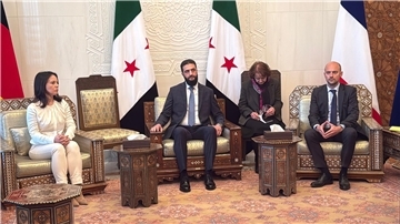 Außenministerin Baerbock und ihr französischer Amtskollege Jean-Noël Barrot sind die ersten EU-Außenminister, die seit dem Sturz von Langzeitherrscher al-Assad nach Damaskus gereist sind. 