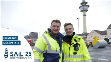 Azubis und Ausbilder des Wasserstraßen- und Schifffahrtsamtes (WSA) in Bremerhaven stellen ihre Berufe vor.