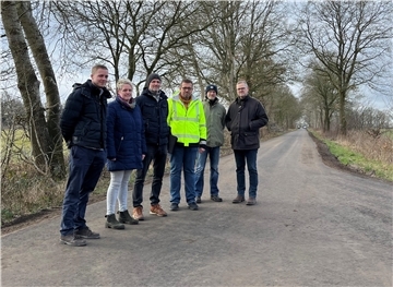 Bauabnahme Wirtschaftsweg in Köhlen