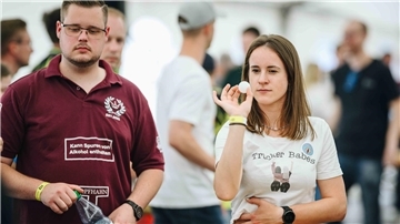 Beerpong-Festival auf Hof Coldewärf: Gespielt wird wie im Vorjahr in zwei großen Zelten.