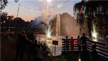 Lichtermeer am Birkensee