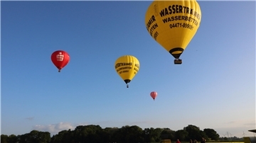 Ballons am Himmel