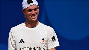 Bei den Olympischen Spielen in Frankreich war Tennisprofi Maximilian Marterer ebenso für Deutschland im Einsatz wie nun im Davis Cup in China.