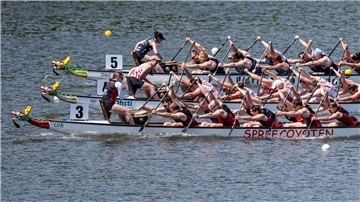 Bei den Rennen fahren mehrere Teams gleichzeitig um den Sieg. 