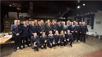 Die geehrten Feuerwehrleute der Freiwilligen Feuerwehr Sittensen