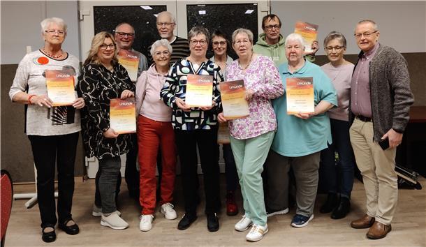 Jubilare der Dorfgemeinschaft „De Atenser“ 